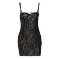 Jacquard Double Deck Dress Party Women Y2K Sexy Lace Spaghetti Strap Body-Shaping Nighclub Summer Trend Mini Bodycon
