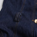 2026 New Blue Sleeveless Women Single-Breasted Belt Short Denim Dresses Woman Retro Slim A Line Mini Dress