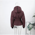 Ski Parkas Coat Jacket Women Zipper Belts Thicken 2025 Winter Skiing Cotton Lapel Snow Female Skiwear Outdoor Street Outwear Top