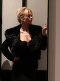 Fur collar Sweaster Cardigan Women's Buttons Long Sleeve Solid Slim Knitted Coat Female Autumn Winter Commuting Cardigan