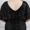 Plus Size Dress for Women Glitter Sequin Dresses Sexy Party Birthday Elegant Celebrity Floor Length Maxi Evening Dress