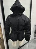 Ski Parkas Coat Jacket Women Zipper Belts Thicken 2025 Winter Skiing Cotton Lapel Snow Female Skiwear Outdoor Street Outwear Top