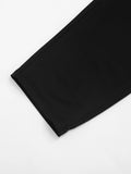 Weird Puss Irregular Low-Neck Playsuit Women Trend Wild Sexy Short Sleeve Patchwork Classic Fashion Simple Stretch Streetwear