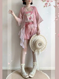 Olive Girl Pink Hanfu Dress 2026 S-L XS-3XL Plus Size Hanfu Chinese Dress Traditional Chinese Clothing Chinese Heritage Fashion Women