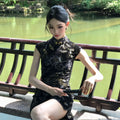 Olive Girl Red Embroidered Qipao for Garden Wedding 2026 Fairycore Photoshoot Everyday Wear S-XXL XS-3XL Plus Size Embroidered Romantic Garden Party Editorial Not Costume Qipao Cheongsam Chinese Dress Chinese Heritage Fashion Women