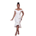 Ruffles Dress Women Off Shoulder Sexy Sleeveless Bow Tie Bodycon Party Night 2026 Formal Birthday Party Banquet Gown