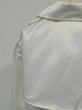 French Retro Windbreaker for Women Lapel Shoulder Pud Long Sleeve Spliced Buttons Loose Basics Coats Female Trendy