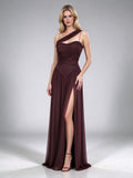 Sexy Prom Dresses for Women 2026 Off The Shoulder Solid Prom Gowns Long Draped Split Formal Party Dress