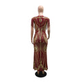 Party Prom Dresses for Women African Dashiki Sequin Long Dress Dubai Muslim Kaftan Abayas Birthday Wedding Lady Clothing