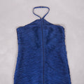 New Fashion Women Sexy Halter Off the Shoulder Tassel Bodycon Long Bandage Dress Celebrate Evening Party Nightclub Wear
