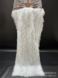 Spring Fashion Mesh Shawl Hip Wrap Dress Company Annual Meeting Host Performance Dress Party Vestidos De Noche De Lujo De Fiesta