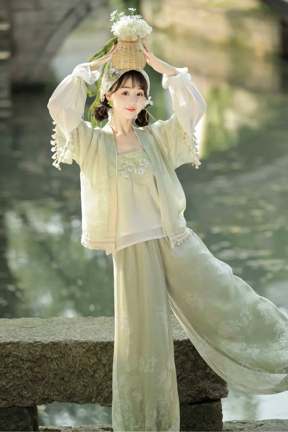 Olive Girl White Hanfu Dress 2026 S-L XS-3XL Plus Size Hanfu Chinese Dress Traditional Chinese Clothing Chinese Heritage Fashion Women