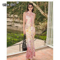 Olive Girl Red Embroidered Qipao for Garden Wedding 2026 Fairycore Photoshoot Everyday Wear S-XXL XS-3XL Plus Size Embroidered Romantic Garden Party Editorial Not Costume Qipao Cheongsam Chinese Dress Chinese Heritage Fashion Women