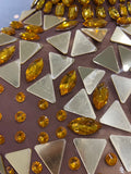 Luxury Shiny Mirror Rhinestones Hollowed-out Long Dress Women Celebrity Evening Party Catwalk Prom Stage Photo Shoot Dress