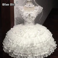 Olive Girl Black Dramatic Lolita Dress for Ren Faire 2026 Fairycore Photoshoot Everyday Wear S-L XS-3XL Plus Size Dramatic Silhouette Romantic Cottagecore Garden Party Editorial Not Costume Lolita Dress Chinese Heritage Fashion Women