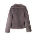 Chic Ins Blogger Brand Fashion Fake Fox Fur Jacket Coat Women 2026 Winter Luxury Design Big Collar Fur Coats Cool Girls Overcoat
