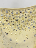 Sparkling Luxury Diamond Crystal Square Neck Slim Long Dress Women'S Elegant Celebrity Evening Party Wedding Gowns