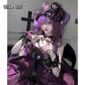 Olivegirl Elegant High-end Lolita Vintage Dress 2026 Summer Women Slim Sweet Bow Lace Evening Dress Ball Gown Princess Dress