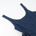 3D Flower Double-layer Denim Slip Short Dress Women Fashion Sleeveless High Waist Mini Dresses Chic Lady Party Robe