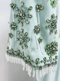 2026 New Arrivals Summer Fashion Heavy Industry Beaded Diamond Slim Maxi Dress Women's Half Sleeve Female Vestidos