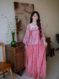 Olive Girl Romantic Jacquard Set for Ren Faire 2026 Garden Wedding Fairycore Photoshoot Everyday Wear Jacquard S-XL XS-3XL Plus Size Romantic Cottagecore Garden Party Editorial Not Costume Jacquard Set Chinese Set Chinese Heritage Fashion Women