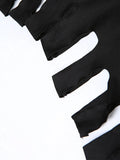 Sexy Hollow Maxi Summer Dress Women Black White Night Club Birthday Dress For Woman Long Bodycon Party Evening Dresses Vestidos
