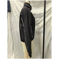 White Stripe 2 Piece Tracksuit Women Stand Collar Zip Jacket And Elastic Waist Wide Leg Pants Set Sporty Casual Matching Outfit