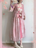Olive Girl Pink Hanfu Dress 2026 S-L XS-3XL Plus Size Hanfu Chinese Dress Traditional Chinese Clothing Chinese Heritage Fashion Women