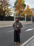 Trendy Vintage Plaid Padding Jacket Women Stand-up Collar Zipper Cotton Coat Lady Fall Winter High Street Casual Outwear 2026