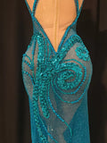 High-Slit Sparkly Sequins Diamonds Dress Birthday Dress Women Sexy Performance Costume Singer Stage Nightclub Outfit