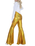 Wmstar Pants Women Wholesale Lightweight Snake Skin Wide Leg High Waisted Elasticated Plus Size Sexy Flared Height Enhancement