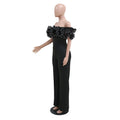 Woman Jumpsuits Elegant 3D Rose Flower One Piece Women Club Overalls Celebrities Outfits Party Sexy Clubwear
