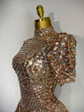 Sparkly Sequins Luxury Birthday Party Gown Short Dress Dancer Stage Performance Wear Women Sexy Nightclub Dress Festival Outfit