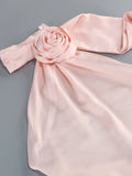 Elegant Solid 3D Flowers Ribbon Women Halter Dress Off Shoulder Sleeveless Backless Slim Female Maxi Dresses Chic Lady Robe