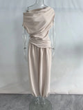 Collection Of Versatile Linen Midi Sets Square Neck Relaxed Fit Casual Day Wear Fashion Daily Linen Pants Women Summer 2026
