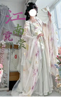 Olive Girl Red Embroidered Hanfu Dress for Ren Faire 2026 Garden Wedding Fairycore Photoshoot S-L XS-3XL Plus Size Embroidered Dramatic Silhouette Romantic Editorial Not Costume Ren Faire Dress Chinese Heritage Fashion Women