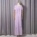 Formal Evening Party Solid Dress for Women Diagonal Collar Off Shoulder High Waist Elegant Maxi Dresses with Ribbon Female