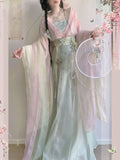 Olive Girl Multicolor Embroidered Hanfu Dress for Ren Faire 2026 S-L XS-3XL Plus Size Hand Embroidered Ren Faire Dress Hanfu Chinese Dress Traditional Chinese Clothing Chinese Heritage Fashion Women