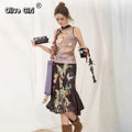 Olive Girl Yellow Dramatic Jacquard Set for Garden Wedding 2026 Fairycore Photoshoot Everyday Wear Jacquard S-XL XS-3XL Plus Size Dramatic Silhouette Romantic Garden Party Editorial Not Costume Jacquard Set Chinese Set Chinese Heritage Fashion Women
