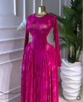 Women O-neck Long Sleeve Big Swing A-line Maxi Dress 2026 Evening Sexy Parties Education Vacation Long Dresses Vestidos