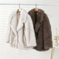 2026 Winter Ins Hot Fashion Girls Oversized Gradient Fur Coat Women Thick Warm Outerwear Fluffy Faux Fox Fur Jacket