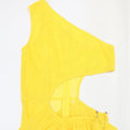 Summer See Through Mesh Jumpsuit Women One Shoulder Irregular Overlay Tassel Midnight Clubwear Party One Piece Jumpsuit