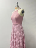 REAL PHOTO Pink Evening Dresses 2026 Luxury Woman  A Line Formal Flowers Prom Gowns Cocktail Special Occasion Gown Applique