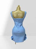 Women's Summer Shiny Rhinestone Bud Sleeveless Hip-Hugging Dress European Size Glam Fashion Party Bandage Performance Gown Dress