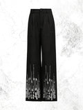 Autumn Slim Women'S Suit Set Fashion 2025 New Double-Breasted Blazer & Wide-Leg Pants Set Winter Solid Chic Outfit