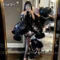Olivegirl Sweet Lace Dress Lolita Purple Cute Girl Spring High-end Women Summer Birthday Party Elegant Princess Lolita Dresses