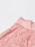 Solid Loose Two Piece Set For Women Lapel Long Sleeve Top High Waist Embroidery A Line Skirt Elegant Sets Female
