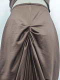 Solid Two Piece Set for Women Strapless Sleeveless Top High Waist Slimming Dress Female Fashion Style New