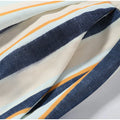 Boho Colorful Stripe Midi Skirt Set Turn Down Collar Single Breasted Long Sleeve Shirt Fitted Waist Flowy Women Skirts Outfits