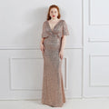 Plus Size Dress for Women Glitter Sequin Dresses Sexy Party Birthday Elegant Celebrity Floor Length Maxi Evening Dress